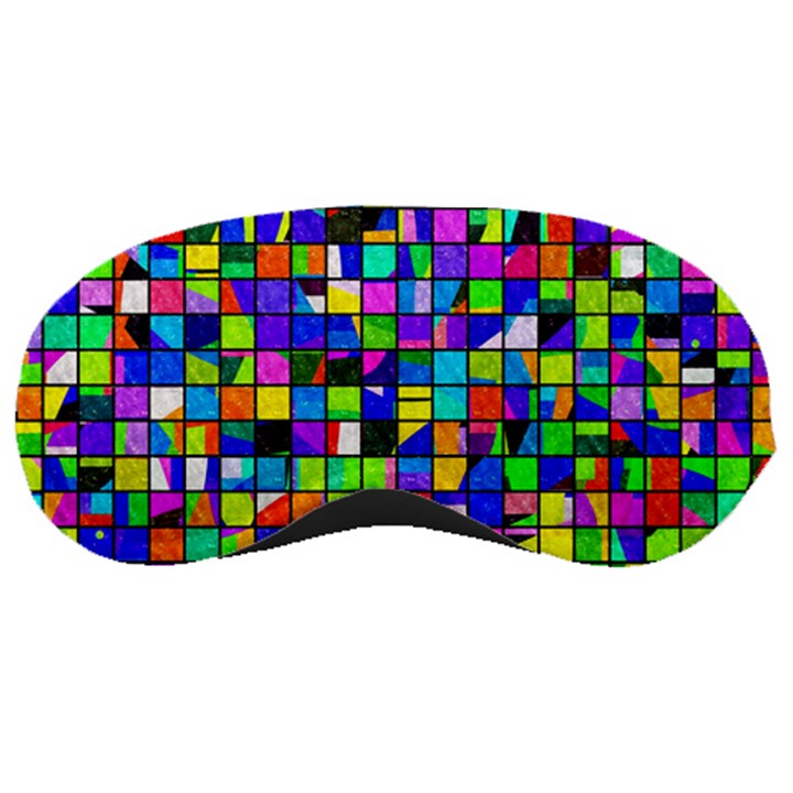 Colorful squares pattern                             Sleeping Mask