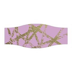 Modern,abstract,hand Painted, Gold Lines, Pink,decorative,contemporary,pattern,elegant,beautiful Stretchable Headband by NouveauDesign