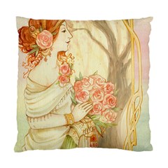 Beautiful Art Nouveau lady Standard Cushion Case (Two Sides)