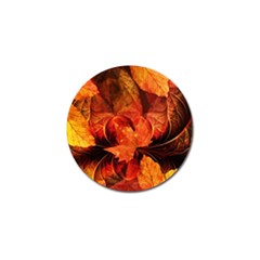 Ablaze With Beautiful Fractal Fall Colors Golf Ball Marker (10 Pack) by jayaprime