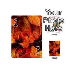 Ablaze With Beautiful Fractal Fall Colors Playing Cards 54 (mini) 