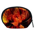 Ablaze With Beautiful Fractal Fall Colors Accessory Pouches (Medium)  Back