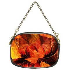 Ablaze With Beautiful Fractal Fall Colors Chain Purses (one Side)  by jayaprime