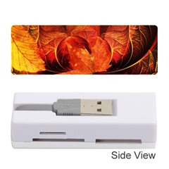 Ablaze With Beautiful Fractal Fall Colors Memory Card Reader (stick) 