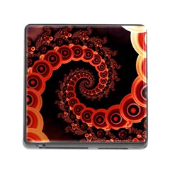 Chinese Lantern Festival For A Red Fractal Octopus Memory Card Reader (square) by jayaprime