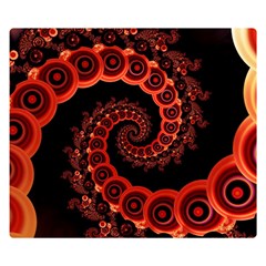 Chinese Lantern Festival For A Red Fractal Octopus Double Sided Flano Blanket (small)  by jayaprime