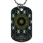 Leaf Earth And Heart Butterflies In The Universe Dog Tag (Two Sides) Front