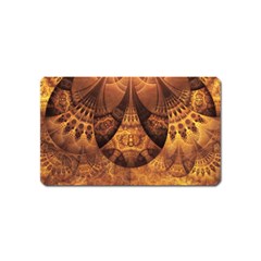 Beautiful Gold And Brown Honeycomb Fractal Beehive Magnet (name Card) by jayaprime