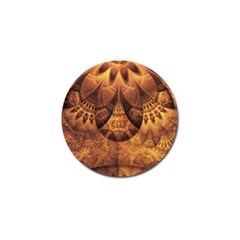 Beautiful Gold And Brown Honeycomb Fractal Beehive Golf Ball Marker (10 Pack) by jayaprime