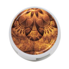 Beautiful Gold And Brown Honeycomb Fractal Beehive 4-port Usb Hub (two Sides)  by jayaprime