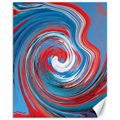 Red And Blue Rounds Canvas 11  X 14   by berwies