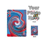 red and blue rounds Playing Cards 54 (Mini)  Front - Diamond2