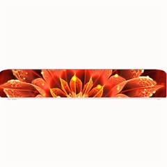 Beautiful Ruby Red Dahlia Fractal Lotus Flower Small Bar Mats by jayaprime