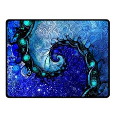 Nocturne Of Scorpio, A Fractal Spiral Painting Fleece Blanket (small) by jayaprime
