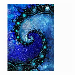 Nocturne Of Scorpio, A Fractal Spiral Painting Small Garden Flag (two Sides) by jayaprime