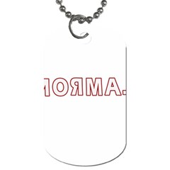 Normal Dog Tag (one Side) by Valentinaart