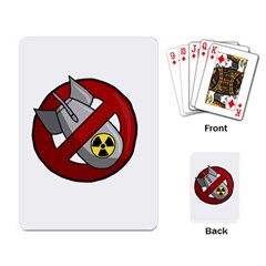 No Nuclear Weapons Playing Card by Valentinaart