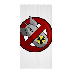 No Nuclear Weapons Shower Curtain 36  X 72  (stall)  by Valentinaart