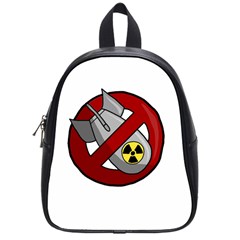 No Nuclear Weapons School Bag (small) by Valentinaart