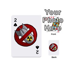 No Nuclear Weapons Playing Cards 54 (mini)  by Valentinaart