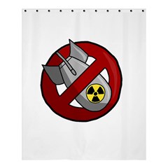 No Nuclear Weapons Shower Curtain 60  X 72  (medium)  by Valentinaart