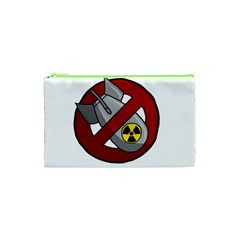 No Nuclear Weapons Cosmetic Bag (xs) by Valentinaart