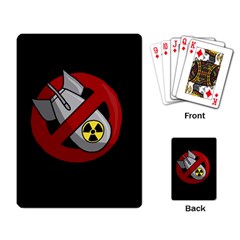 No Nuclear Weapons Playing Card by Valentinaart