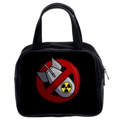 No Nuclear Weapons Classic Handbags (2 Sides) by Valentinaart