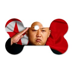 Kim Jong-un Dog Tag Bone (one Side) by Valentinaart