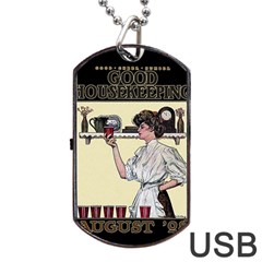 Good Housekeeping Dog Tag Usb Flash (one Side) by Valentinaart