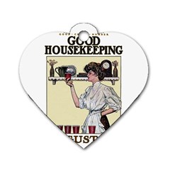 Good Housekeeping Dog Tag Heart (two Sides) by Valentinaart