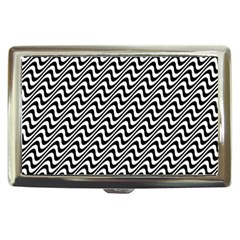 Black And White Waves Illusion Pattern Cigarette Money Cases by paulaoliveiradesign