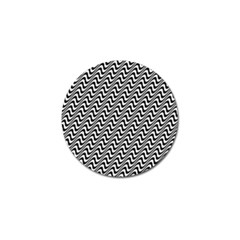 Black And White Waves Illusion Pattern Golf Ball Marker (10 Pack)