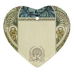 Art Nouveau Heart Ornament (two Sides) by NouveauDesign