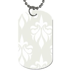 Fleur De Lis Dog Tag (one Side) by NouveauDesign