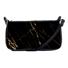 Black Marble Shoulder Clutch Bags by NouveauDesign