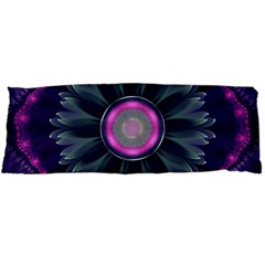 Beautiful Hot Pink And Gray Fractal Anemone Kisses Body Pillow Case Dakimakura (two Sides) by jayaprime