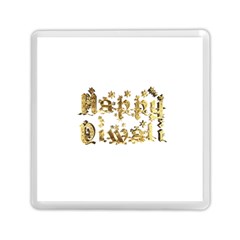 Happy Diwali Gold Golden Stars Star Festival Of Lights Deepavali Typography Memory Card Reader (square)  by yoursparklingshop