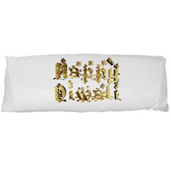 Happy Diwali Gold Golden Stars Star Festival Of Lights Deepavali Typography Body Pillow Case Dakimakura (two Sides) by yoursparklingshop