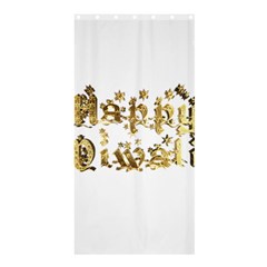 Happy Diwali Gold Golden Stars Star Festival Of Lights Deepavali Typography Shower Curtain 36  X 72  (stall)  by yoursparklingshop