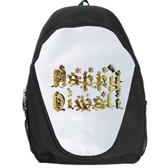 Happy Diwali Gold Golden Stars Star Festival Of Lights Deepavali Typography Backpack Bag