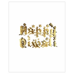 Happy Diwali Gold Golden Stars Star Festival Of Lights Deepavali Typography Drawstring Bag (small) by yoursparklingshop