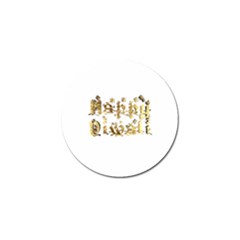 Happy Diwali Gold Golden Stars Star Festival Of Lights Deepavali Typography Golf Ball Marker by yoursparklingshop