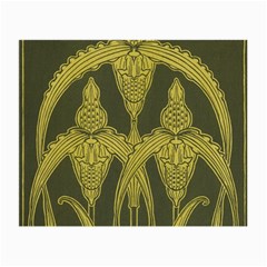 Art Nouveau Green Small Glasses Cloth (2-side) by NouveauDesign