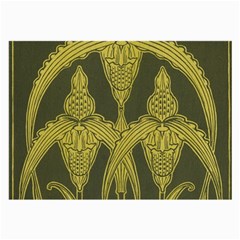 Art Nouveau Green Large Glasses Cloth (2-side) by NouveauDesign