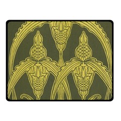 Art Nouveau Green Fleece Blanket (small) by NouveauDesign