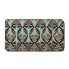 Art deco teal brown Medium Bar Mats