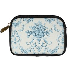 Blue Vintage Floral  Digital Camera Cases by NouveauDesign