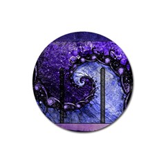 Beautiful Violet Spiral For Nocturne Of Scorpio Magnet 3  (round) by jayaprime