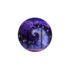 Beautiful Violet Spiral For Nocturne Of Scorpio Golf Ball Marker (10 Pack) by jayaprime